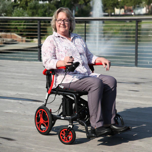 Journey Air Elite Lightweight Folding Power Chair with Carbon Fiber Frame